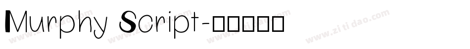 Murphy Script字体转换
